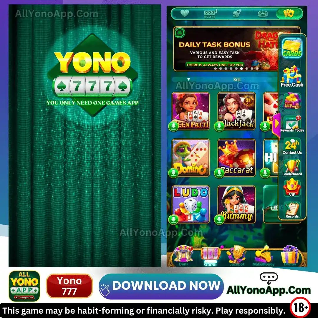 Yono 777 App Interface